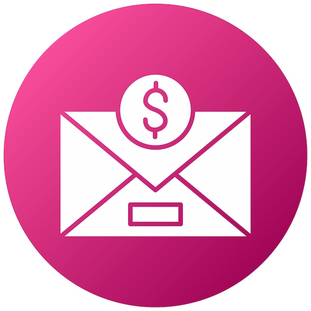 Diseño vectorial del estilo del icono de correo electrónico