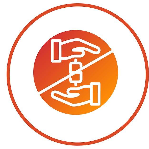 Diseño vectorial sin estilo de icono de corrupción