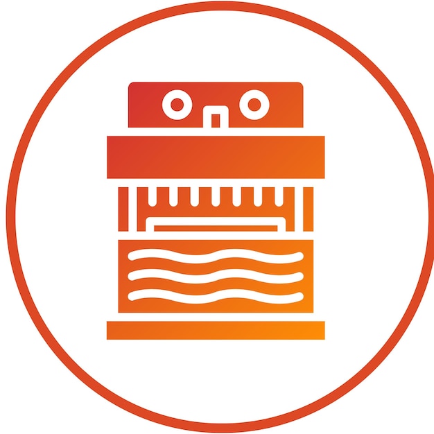 Diseño vectorial Estilo del icono del cortador eléctrico de berro