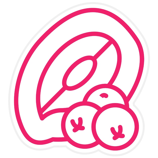 Diseño vectorial Estilo del icono del cortador eléctrico de Blackberry