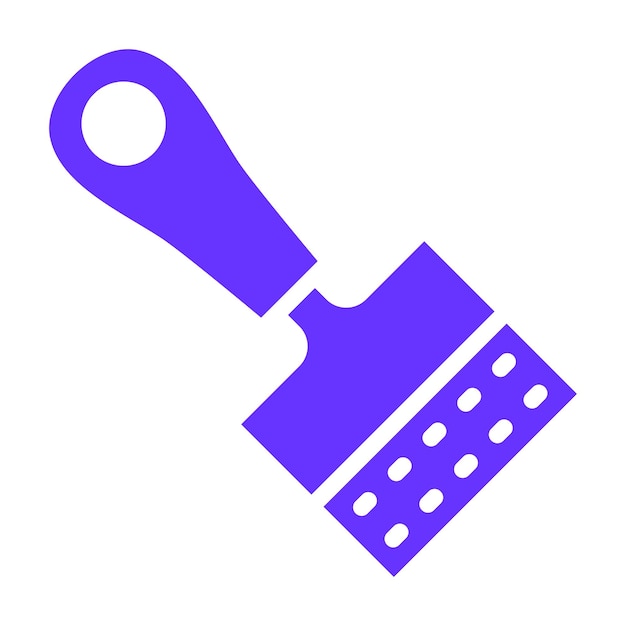 Diseño vectorial Estilo del icono del cortador eléctrico de brócoli