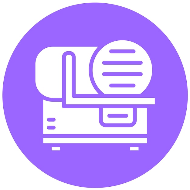 Diseño vectorial Estilo de icono del cortador eléctrico de chard suizo
