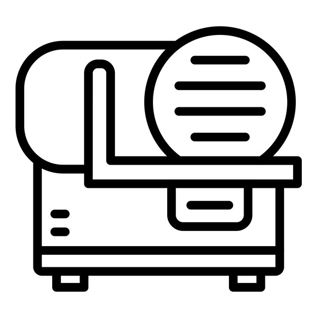 Diseño vectorial Estilo de icono del cortador eléctrico de chard suizo