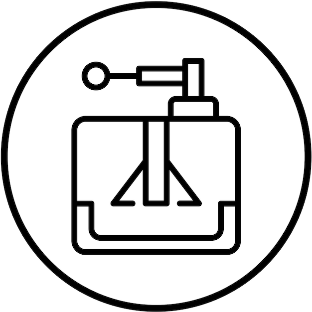Diseño vectorial Estilo del icono del cortador eléctrico de espinacas