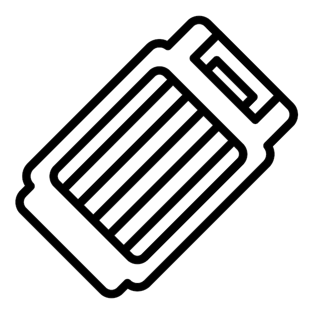 Diseño vectorial Estilo del icono del cortador eléctrico de fresas