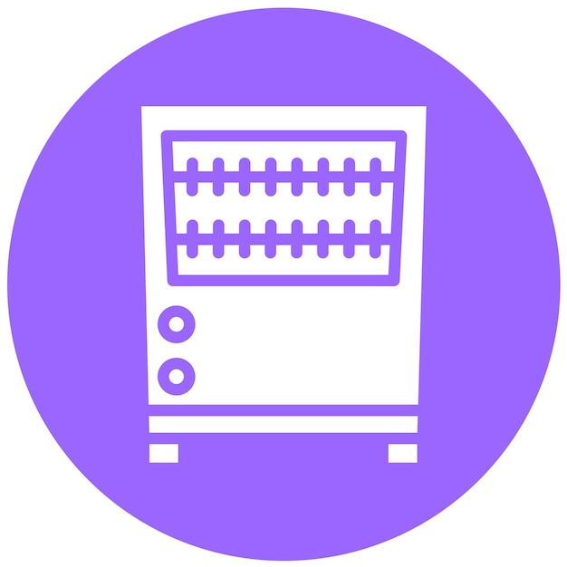 Diseño vectorial Estilo del icono del cortador eléctrico de garbanzos
