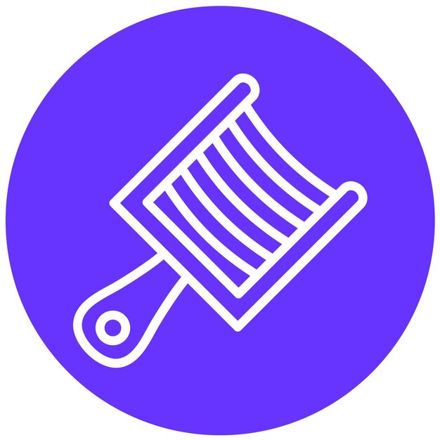 Diseño vectorial Estilo del icono del cortador eléctrico de rábanos
