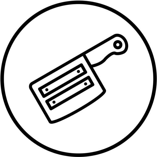Diseño vectorial Estilo de icono de cortador eléctrico de repollo chino