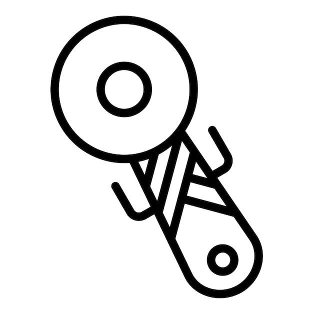 Diseño vectorial Estilo del icono del cortador eléctrico