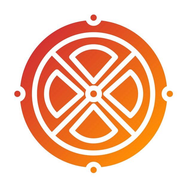 Diseño vectorial Estilo del icono de la cortadora eléctrica de frutas