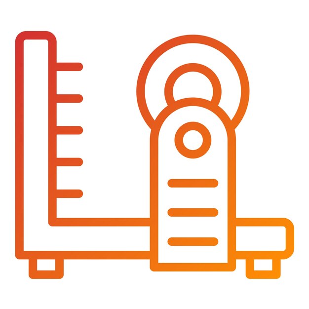 Diseño vectorial Estilo del icono de la cortadora de escarola eléctrica