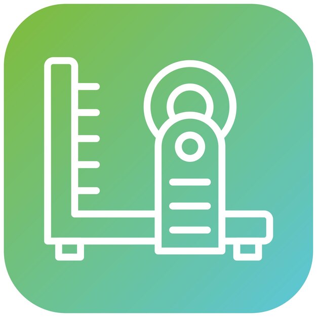 Diseño vectorial Estilo del icono de la cortadora de escarola eléctrica