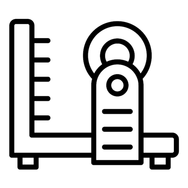 Diseño vectorial Estilo del icono de la cortadora de escarola eléctrica
