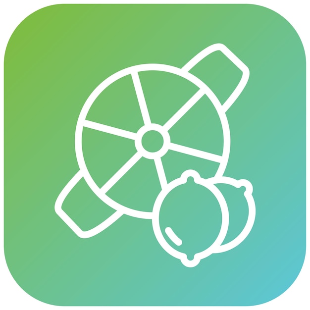 Diseño vectorial Estilo del icono de la cortadora de limón eléctrica