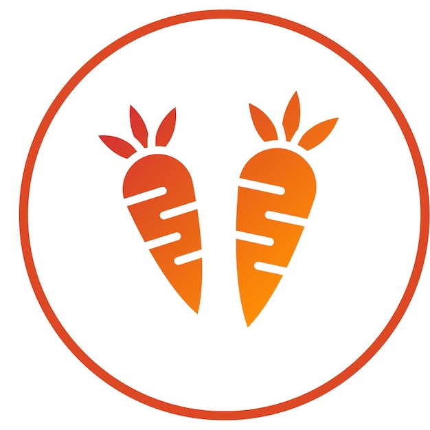 Diseño vectorial Estilo del icono de la cosecha saludable