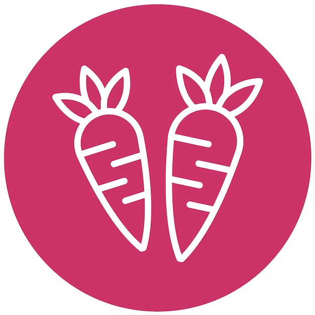 Diseño vectorial Estilo del icono de la cosecha saludable