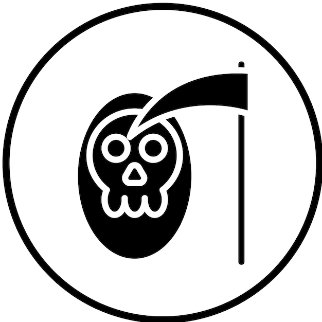 Diseño vectorial de estilo de icono de cosechador verde
