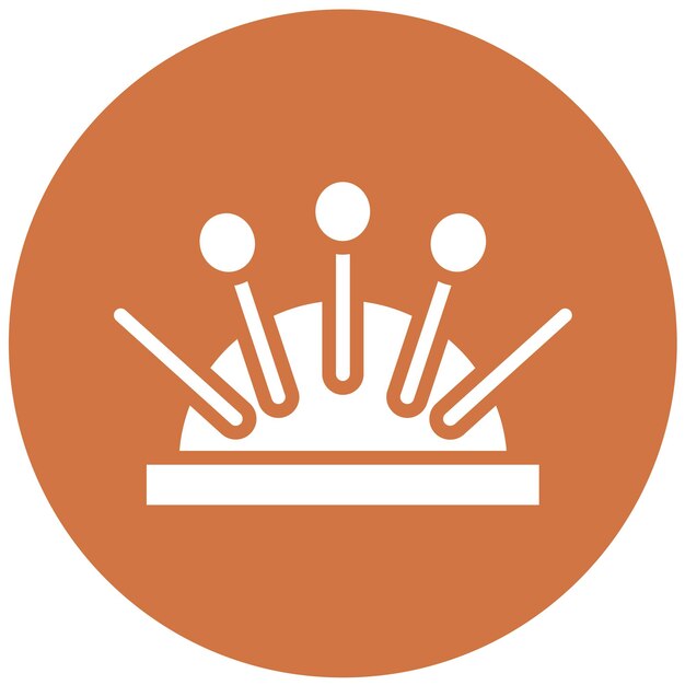 Diseño vectorial estilo icono de costura de gatito