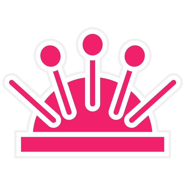 Diseño vectorial estilo icono de costura de gatito