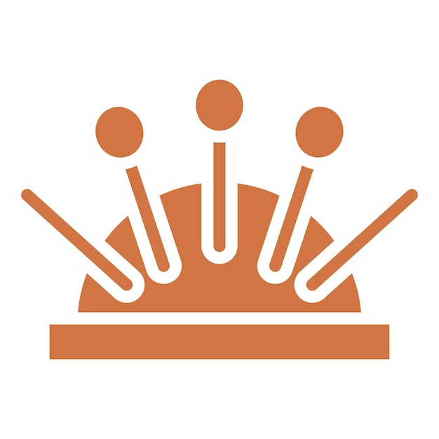 Diseño vectorial estilo icono de costura de gatito