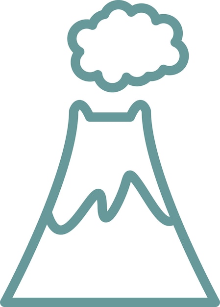 Diseño vectorial Estilo del icono del cráter