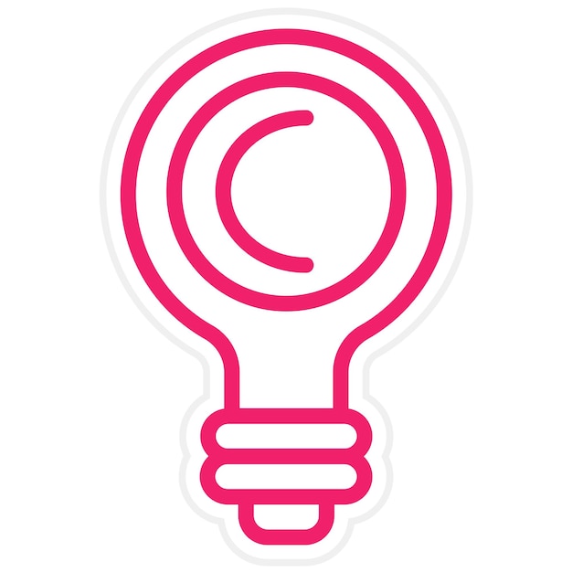 Diseño vectorial El estilo del icono de la creatividad