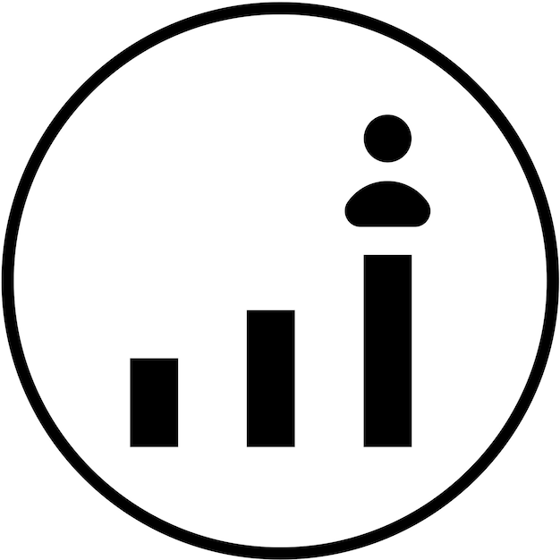 Diseño vectorial Estilo de icono de crecimiento profesional