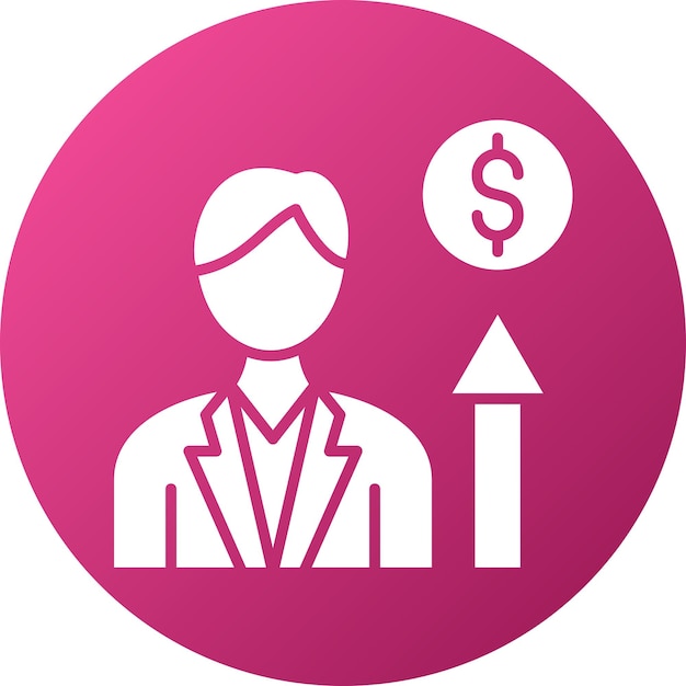 Diseño vectorial Estilo de icono de crecimiento profesional