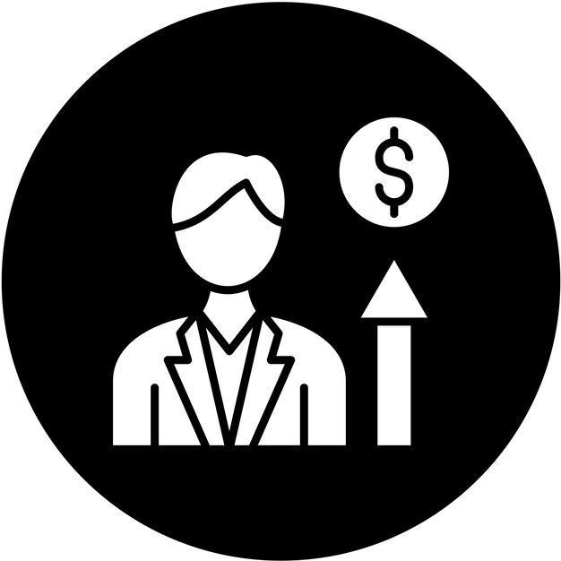 Diseño vectorial Estilo de icono de crecimiento profesional