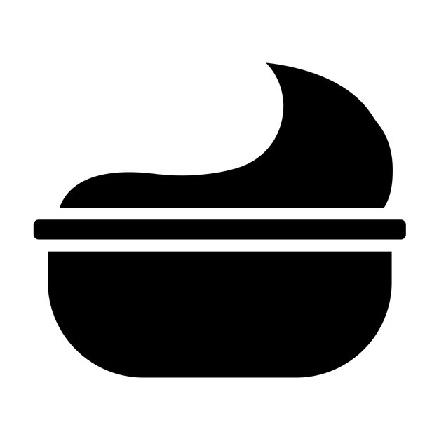 Diseño vectorial de estilo de icono de crema agria