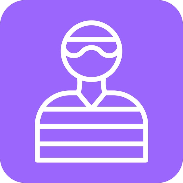 Diseño vectorial Estilo de icono criminal
