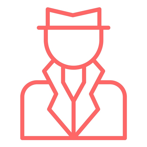 Diseño vectorial Estilo de icono criminal
