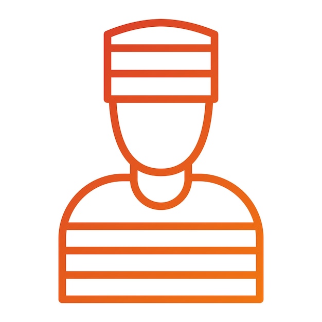 Diseño vectorial Estilo de icono criminal