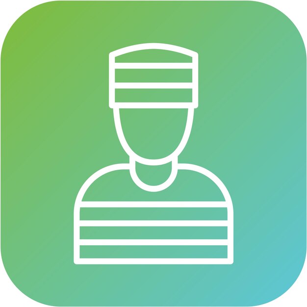 Diseño vectorial Estilo de icono criminal