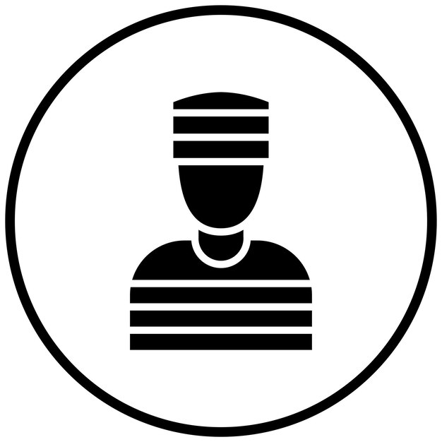 Diseño vectorial Estilo de icono criminal