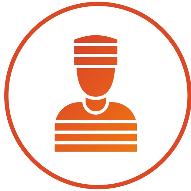 Diseño vectorial Estilo de icono criminal