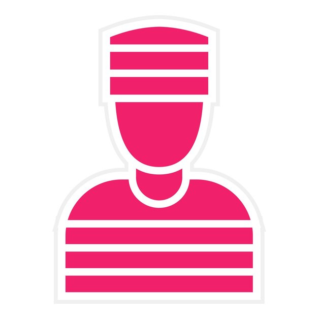 Diseño vectorial Estilo de icono criminal