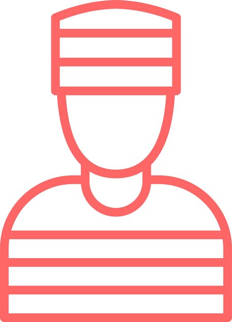 Diseño vectorial Estilo de icono criminal