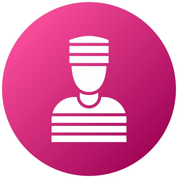 Diseño vectorial Estilo de icono criminal