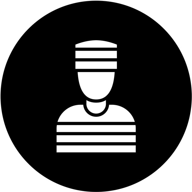 Diseño vectorial Estilo de icono criminal