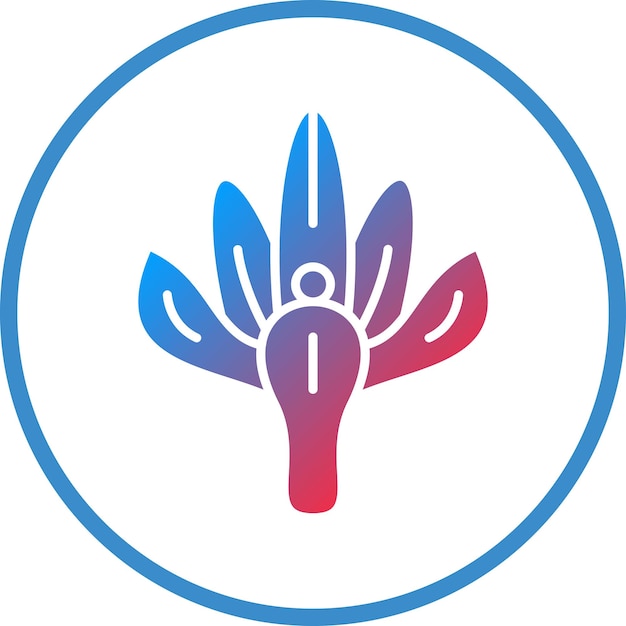 Diseño vectorial Estilo del icono de Crocus