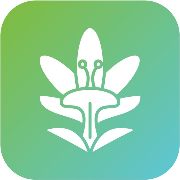 Diseño vectorial Estilo del icono de Crocus
