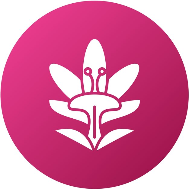 Diseño vectorial Estilo del icono de Crocus