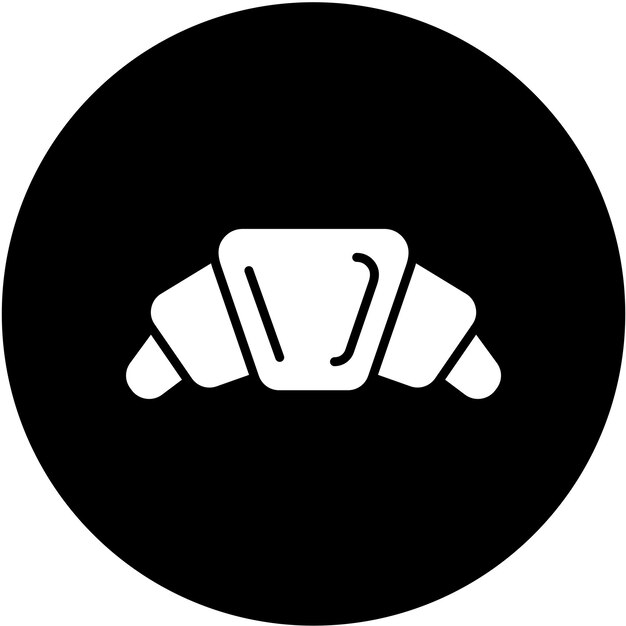 Diseño vectorial Estilo del icono del croissant