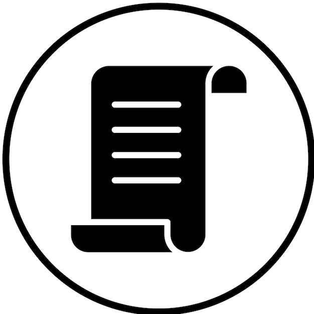 Diseño vectorial Estilo de icono de las crónicas creativas