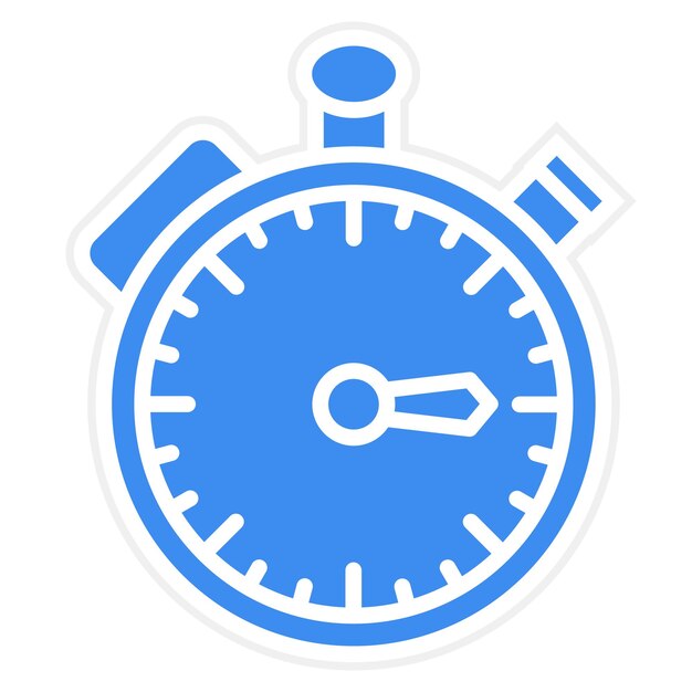 Diseño vectorial Estilo del icono del cronómetro