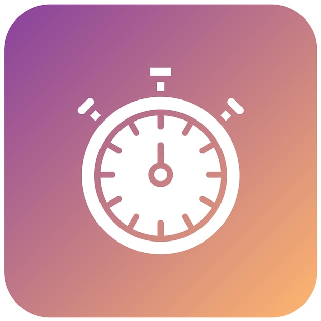 Diseño vectorial Estilo del icono del cronómetro