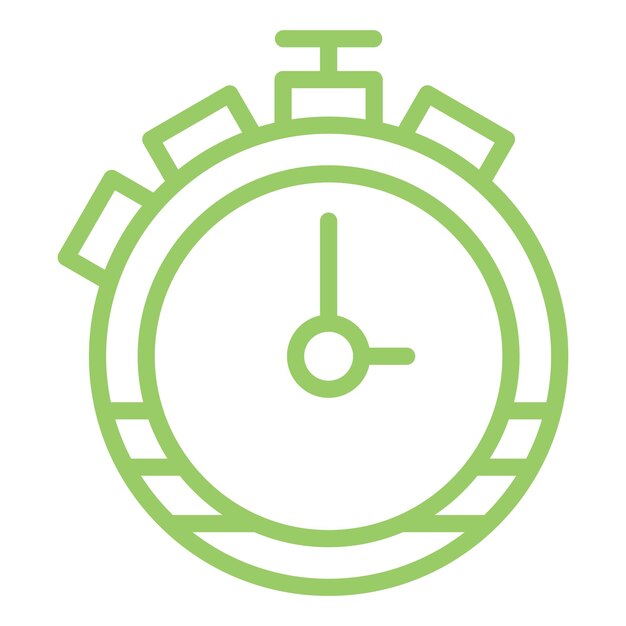 Diseño vectorial Estilo del icono del cronómetro