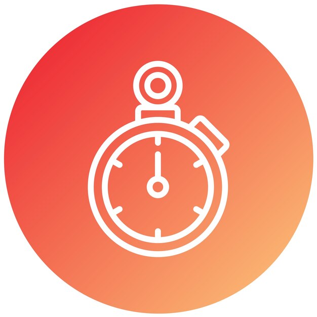 Diseño vectorial Estilo del icono del cronómetro