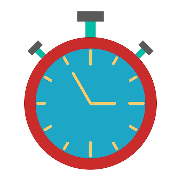 Diseño vectorial Estilo del icono del cronómetro
